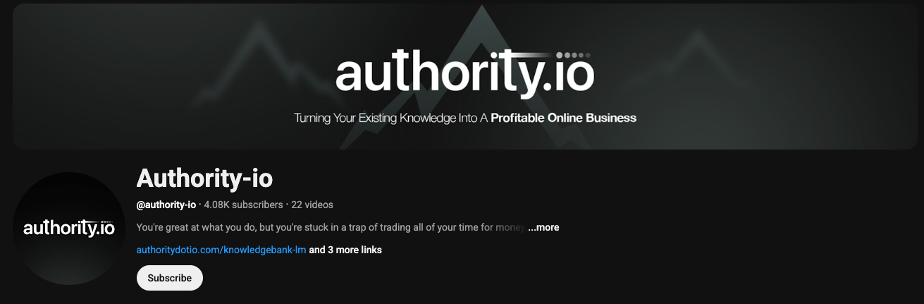 Authority IO YouTube Analytics